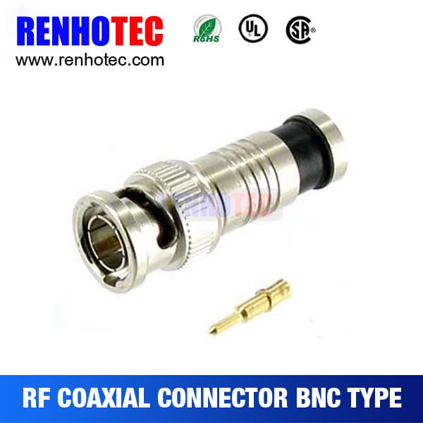 China supplier male BNC compression connector for RG58 cable